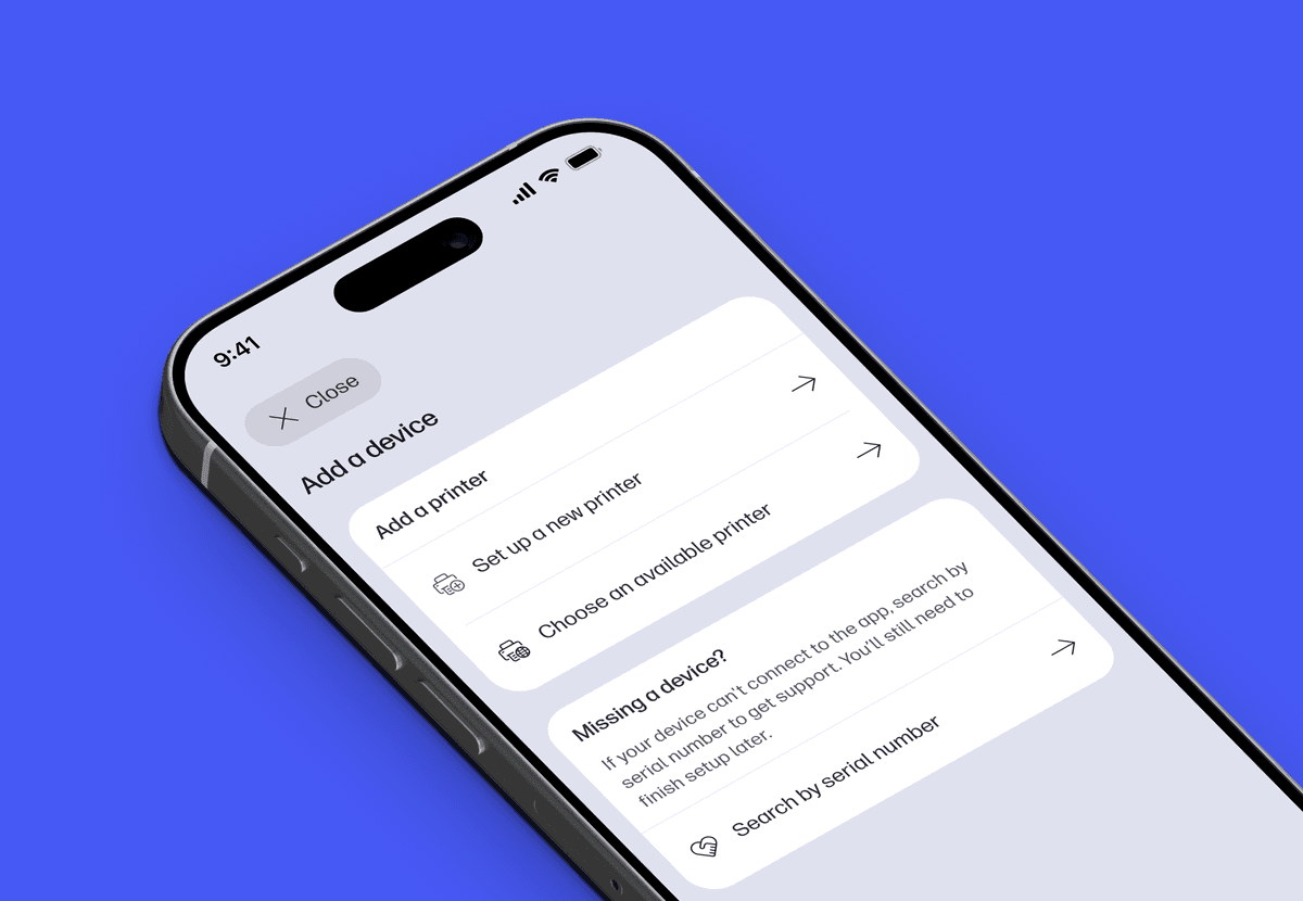 Add Device Experience